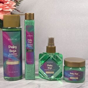 The Spathecary Dusky Haze 4-Pc Body Wash Mist Scrub Bath Pearls Set